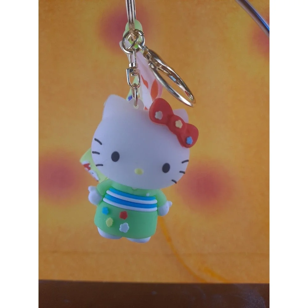 Sanrio Hello Kitty Green‎ Keychain - Bag Charm, Keyring, Backpack Gift